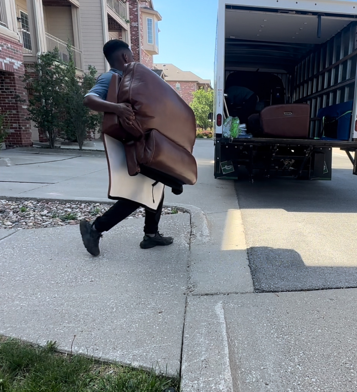 Midwest Moving Pros crew on a residential move in Norwalk, Iowa.